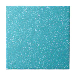 Aqua Blue Crackle Glaze Solid Color Tile