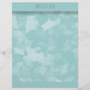 Aqua Blue Gingko Leaves Flyer