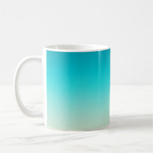 Aqua Blue Gradient Abstract Background Soft Ombre  Coffee Mug