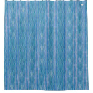 Aqua Blue Gradient Shower Curtain HAMbWG