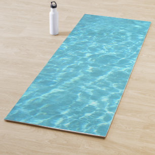Aqua Blue Green Color Sea Pool Water Template Yoga Mat