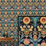 Aqua Blue Green Gold Art Nouveau  Wallpaper<br><div class="desc">Aqua Blue Green Gold Art Nouveau Wallpaper</div>