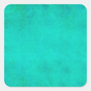 Aqua Blue Green Watercolor Purple Parchment Paper Square Sticker