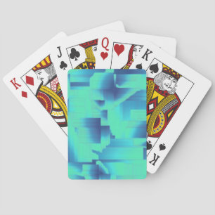 Aqua Blue Halls Playing Cards