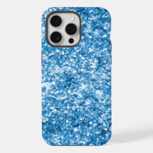 Aqua Blue Jewel Glitter iPhone 15 Pro Max Case