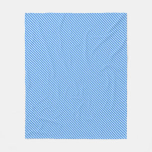 Aqua Blue Knit Crochet Stripe Texture Pattern Fleece Blanket