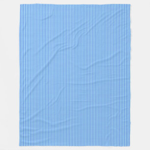 Aqua Blue Knit Crochet Stripe Texture Pattern Fleece Blanket