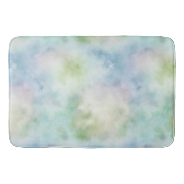Aqua Blue Mint Mermaid              Bath Mat (Front)