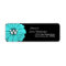 Aqua Blue Monogram Daisy Wedding