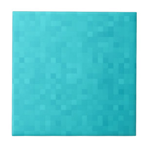 Aqua Blue Mosaic Tile Pattern,