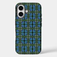 Aqua Blue Moss Green Celtic Kilt Pattern