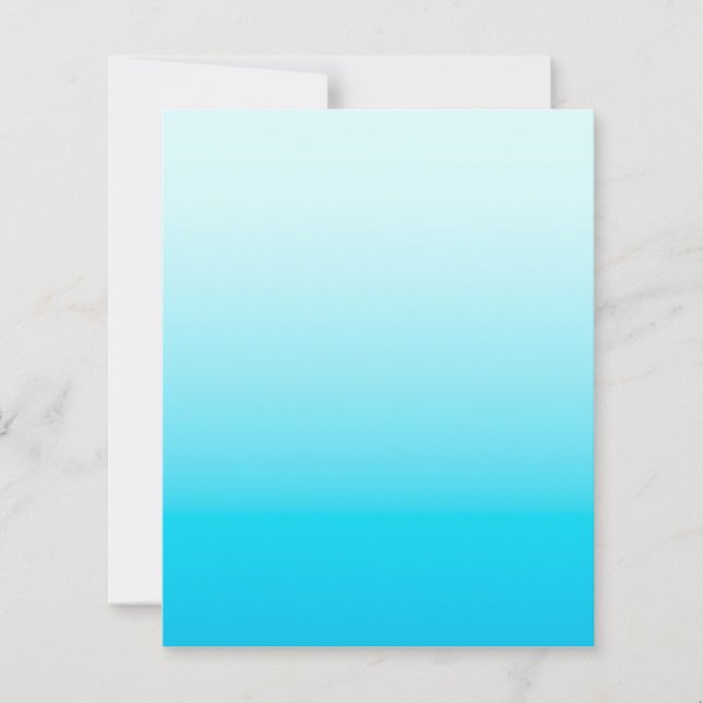 Aqua blue ombre background (Front)