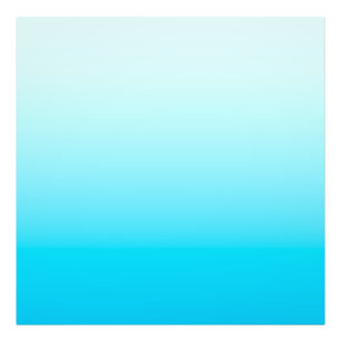 Aqua blue ombre background photo print