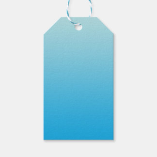 Aqua Blue Ombre Gift Tags