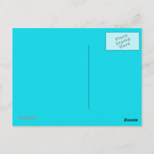Aqua Blue Postcard