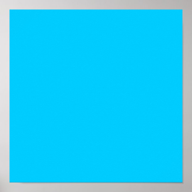 Aqua Blue Poster (Front)