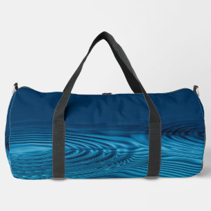 Aqua Blue Ripples Duffle Bag