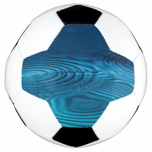Aqua Blue Ripples  Football