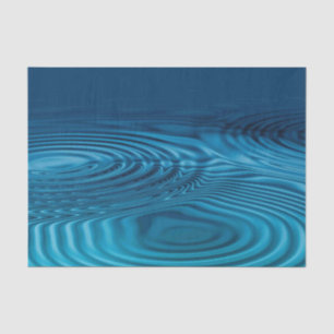 Aqua Blue Ripples Tissue Paper