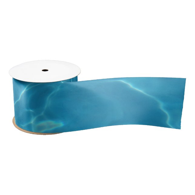 Aqua Blue Satin Ribbon (Spool)