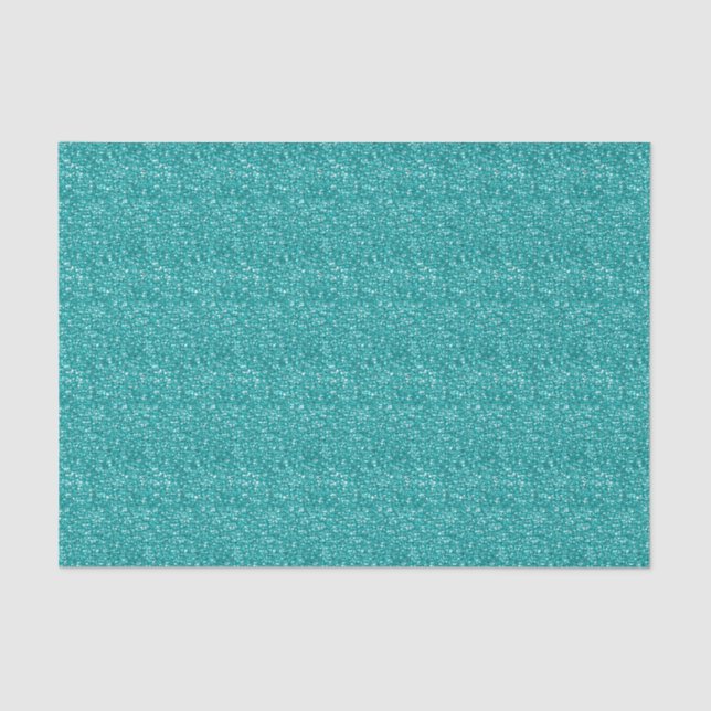 AQUA BLUE SEQUINS-TISSUE WRAPPING PAPER (Front)