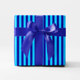 Aqua Blue Stripes 2 Wrapping Paper