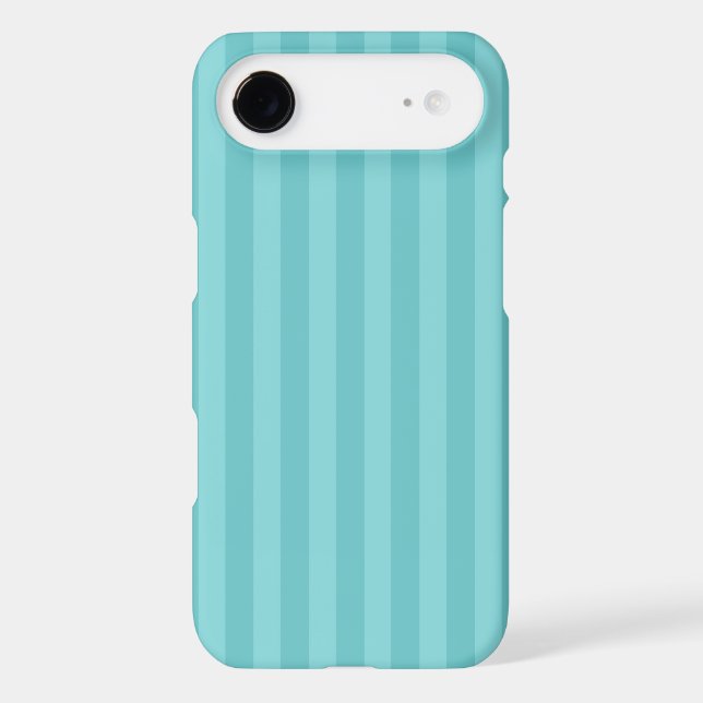 Aqua blue stripes striped stripe pattern Case-Mate iPhone case (Back)