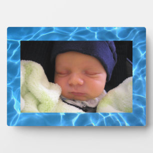 Aqua Blue Swimming Pool Photo Background Plaque