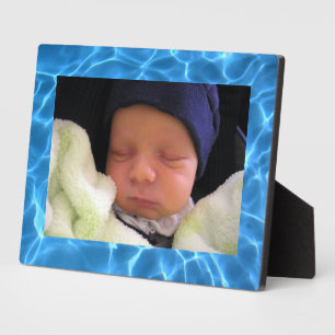 Aqua Blue Swimming Pool Photo Background Plaque
