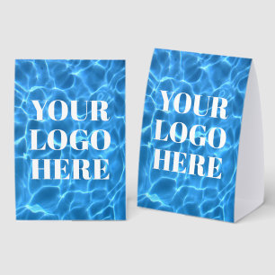 Aqua Blue Swimming Pool Photo for Your Logo