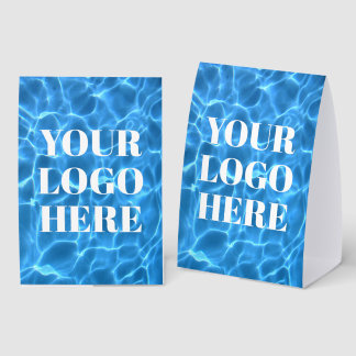 Aqua Blue Swimming Pool Photo for Your Logo