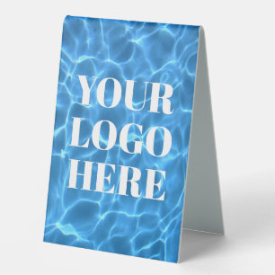 Aqua Blue Swimming Pool Photo for Your Logo