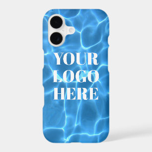 Aqua Blue Swimming Pool Photo Logo