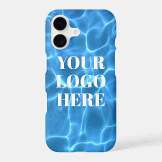 Aqua Blue Swimming Pool Photo Logo
