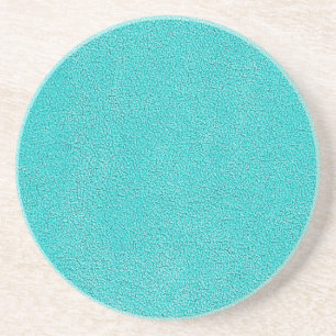 Aqua Blue Ultrasuede Look Coaster