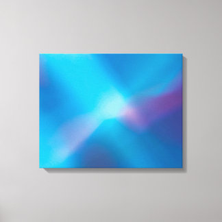 Aqua Blue Violet Glowing Light #1 Abstract Canvas Print