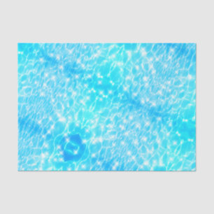 Aqua blue water ripples water textures cool modern tissue paper