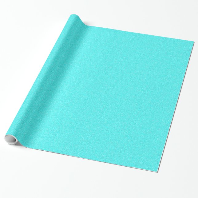Aqua Blue Wrapping Paper (Unrolled)