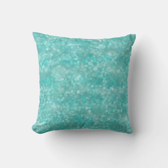 Aqua Bokeh Cushion (Front)