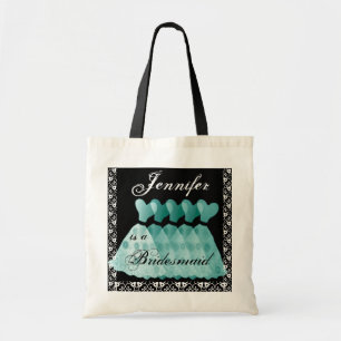 Aqua  Bridesmaid Dresses Tote Bag