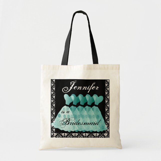 Aqua  Bridesmaid Dresses Tote Bag (Front)
