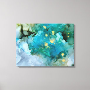 Aqua Brume I Canvas Print