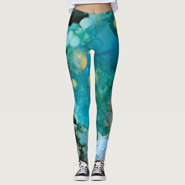 Aqua Brume I Leggings (Front)
