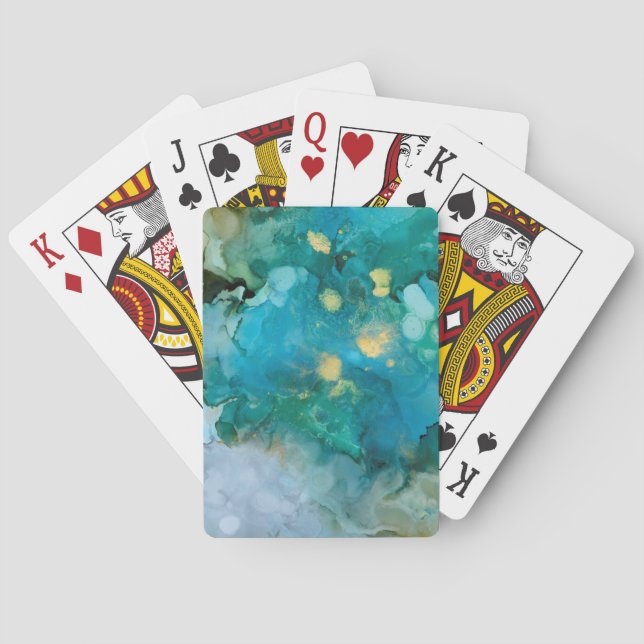 Aqua Brume I Playing Cards (Back)