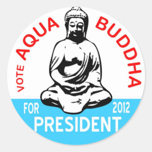 Aqua Buddha Sticker