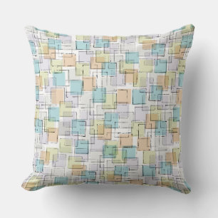 Aqua Building Blocks Blanket Cushion