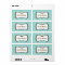 Aqua Business Cupcake Labels