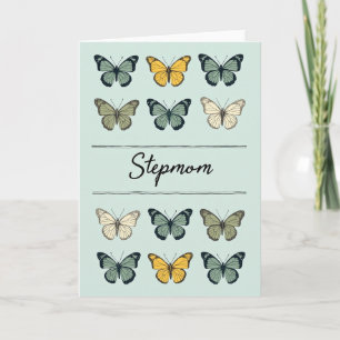 Aqua Butterfly Stepmom Card