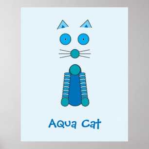 Aqua CAT Poster