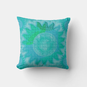 Aqua Celestial Sun Pillows